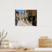 Straat van het dorp Tourrettes-sur-Loup in Frankri Poster (Keuken)