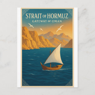 Straat van Hormuz – Gateway van Oman Briefkaart