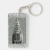 Straat van New York met Empire State Building Sleutelhanger (achterkant)