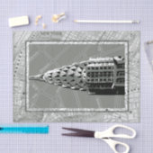 Straat van New York met Empire State Building Tissuepapier (Craft)