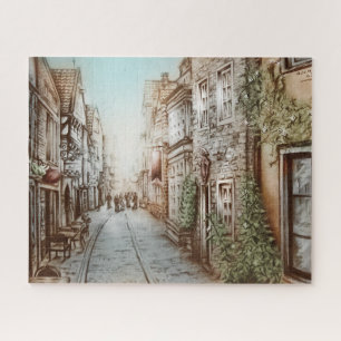 Straat van Parijs, Frankrijk - Pastorale kunst Legpuzzel