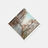 Straat van Parijs, Frankrijk - Pastorale kunst Servet (Hoek)