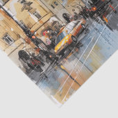 Straat waterverf Praag Tissuepapier (Detail)