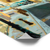 Straatbeeld Antibes Poster (Hoek)