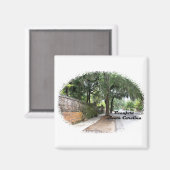 Straatbeeld, Beaufort, SC Magneet (Voorkant / Achterkant)