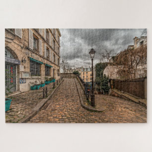 Straatbeeld in Parijs Legpuzzel