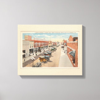  straatbeeld, West Palm Beach, Florida Canvas Afdruk