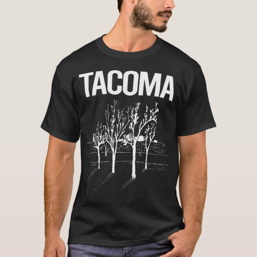 Straatbomen Tacoma T-shirt (Voorkant)
