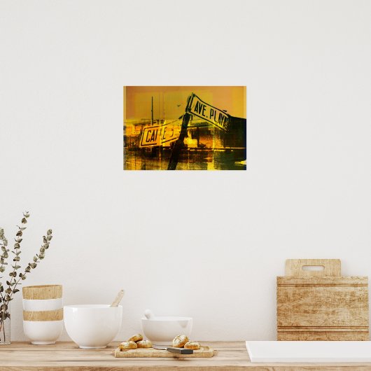 Straatbord Poster (Keuken)