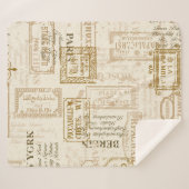 straatborden naadloos in douane-co sherpa deken (Voorkant (horizontaal))