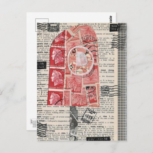 "Straatbox" — Briefkaart dat uitsluitend is ontwor (Voorkant / Achterkant)