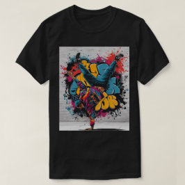 Straatdanser Breakdance Graffiti T-shirt