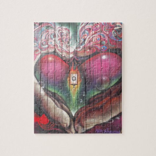 Straatgarage Graffiti Legpuzzel (Verticaal)