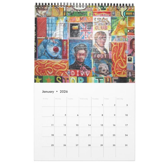 straatgraffiti kalender (Jan 2026)