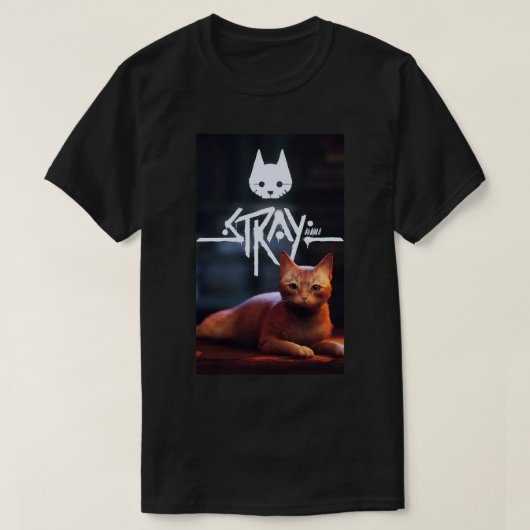 straathonspel, stray kattenspel, strak videospel t-shirt (Design voorkant)