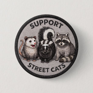 Straatkatten Ronde Button 5,7 Cm