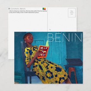 Straatkunst, Cotonou, Benin Reisansichtkaart Briefkaart