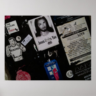 Straatkunst en graffitti poster