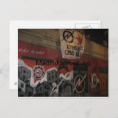 Straatkunst Madrid Briefkaart (Voorkant / Achterkant)