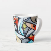 Straatkunst/Muurkunst Latte Mok (Rechterhoek)