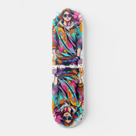 straatkunst skateboard