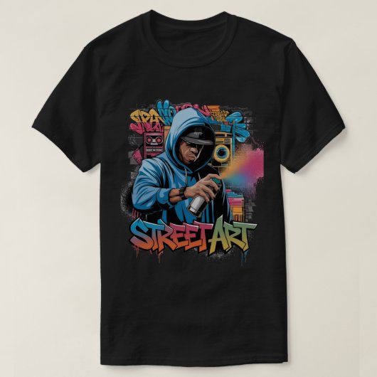 Straatkunst T-shirt (Design voorkant)