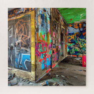 Straatkunst Verlaten Gebouw Gepersonaliseerd Legpuzzel