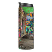 Straatkunst verlaten graffiti thermosbeker (Geroteerd rechts)