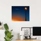 Straatlamp bij daglicht poster (Thuiskantoor)