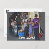 Straatmuzikanten Briefkaart (Voorkant / Achterkant)