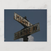 straatnaam briefkaart (Voorkant)