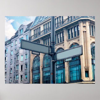 Straatnaam voor persoonlijke namen poster