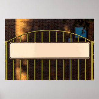 Straatnaam voor persoonlijke namen poster