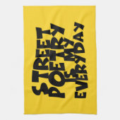 Straatpoëzie is mijn alledag theedoek (Verticaal)