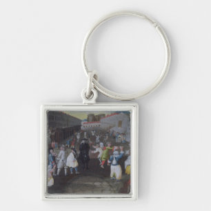 Straatpredikers bij Carnival Populaire Sleutelhanger