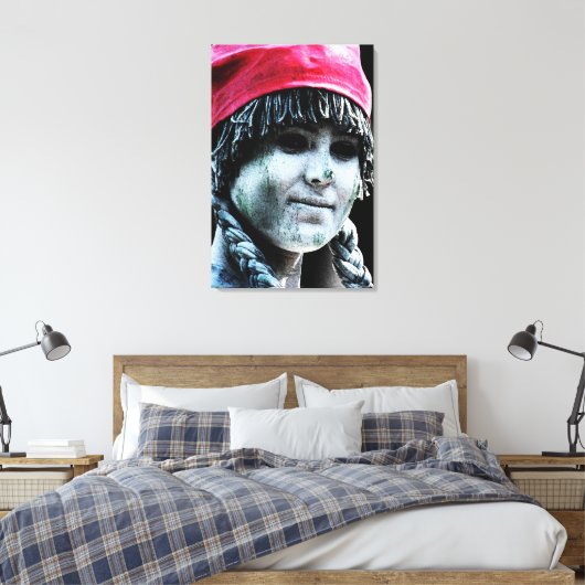 Straatprestaties 4 24x36 (60x90cm) waccna canvas afdruk (Insitu (Slaapkamer))