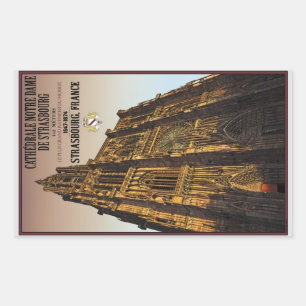 Straatsburg - Cathedraal Notre Dame Rechthoekige Sticker