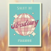 Straatsburg Frankrijk Retro Briefkaart