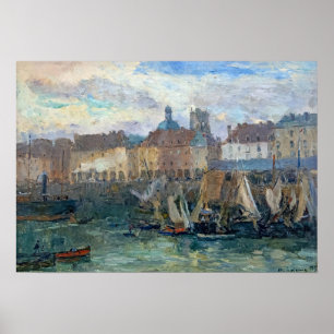 Straatsburg - haven van Dieppe 1893 Poster