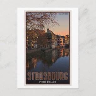 Straatsburg - Petite France Sunrise Briefkaart