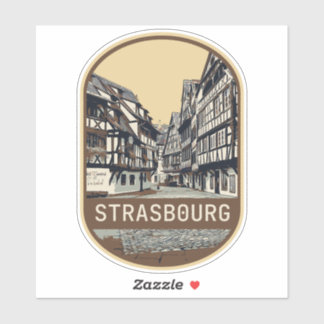 Straatsburg stad Frankrijk is mijn trotse thuissta Sticker