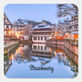 Straatsburg Vierkante Sticker (Voorkant)