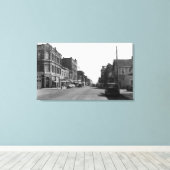 Straatscène in Port Townsend, WA-foto Canvas Afdruk (Insitu (Houten vloer))