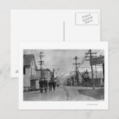 Straatscène in Valdez, Alaska-foto Briefkaart (Voorkant / Achterkant)