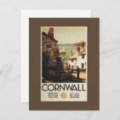 Straatscène met twee Mannen Briefkaart (Voorkant / Achterkant)