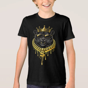 Straatstijl Panter Drip King Tri-Blend Shirt