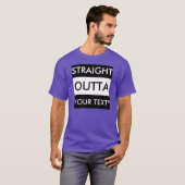 STRAATTE OUTTA "JOUW TEKST" T-SHIRT (Voorkant volledig)