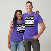 STRAATTE OUTTA "JOUW TEKST" T-SHIRT (Unisex)