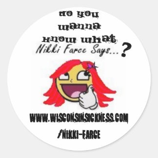 Straatteamgoederen Ronde Sticker