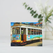 Straattram in Lissabon Briefkaart (Staand voorkant)